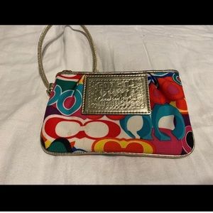 Coach poppy collection, wristlet